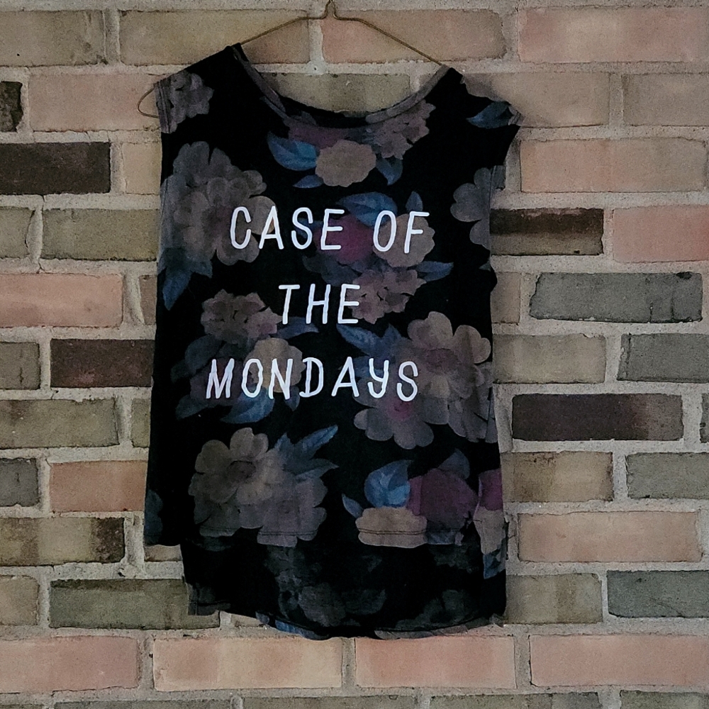 Case of the Mondays Tank, M, Floral